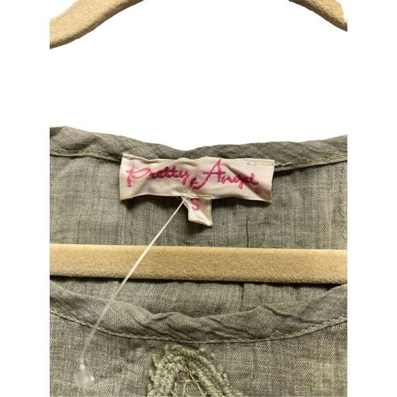 Pretty Angel tunic top pale green sz Small - Picture 4 of 4